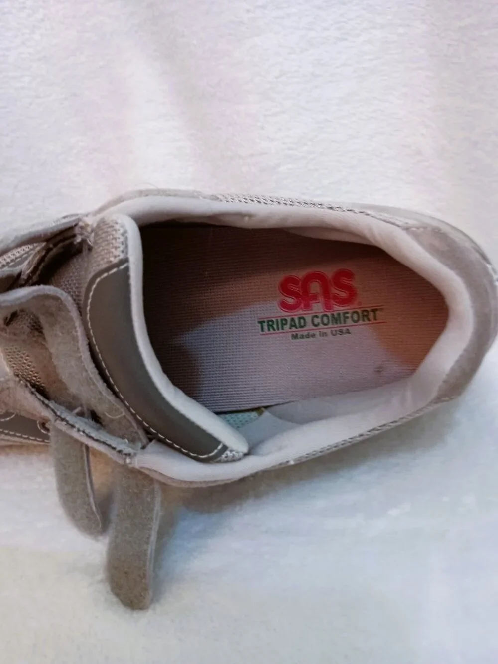 SAS Men's JV Mesh Active Sneaker Hook & Loop Gray Sz 11 M Orig $225 MINT Cond
